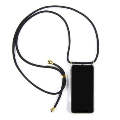 iPhone 11 Pro-deksel med halskjede Svart