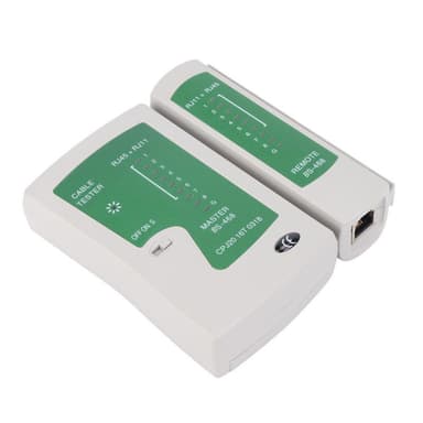 Kabeltester for nettverk og telefon RJ45 / RJ11