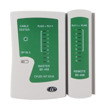 Kabeltester for nettverk og telefon RJ45 / RJ11