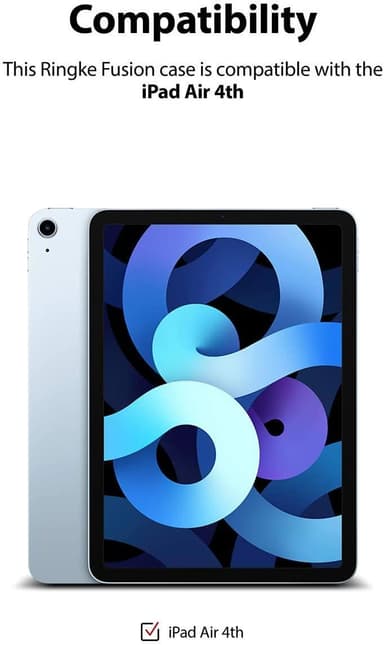 iPad Air 4 10.9 "må være TPU Black