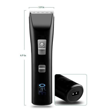 Trimmer for hund og katt med 3-12 mm kammer Svart