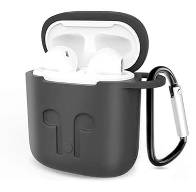 Veske til AirPods 1/2 med snor og skjell - Svart