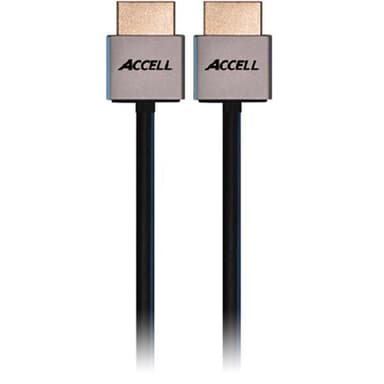 ACCELL ProULTRA Tynn, HDMI-kabel, 1.4, ha-ha, 4K, 3D, 1m, svart