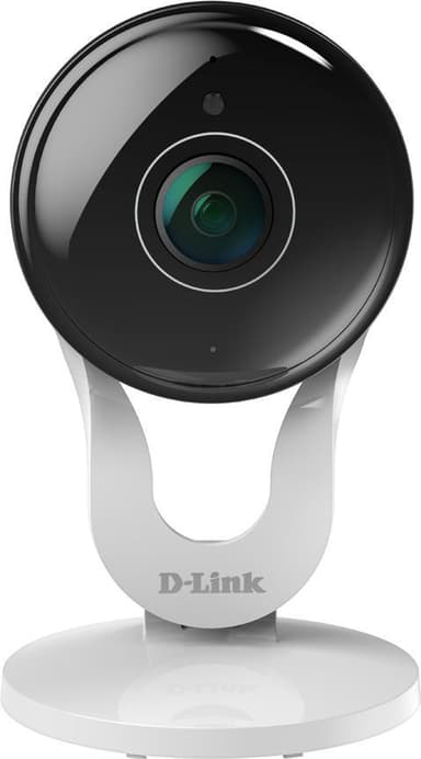 D-Link Full HD-overvåkingskamera, WiFi, toveis lyd, Alexa-støtte, hvit