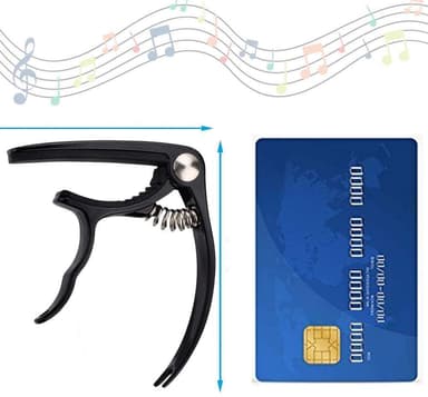 Universal gitar capo - svart