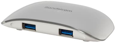 Sandstrøm USB-hub m. 4 x USB 3.0-porter