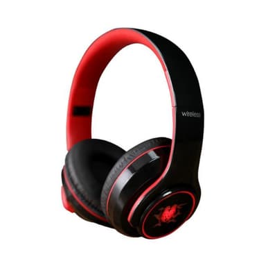 Trådløse Bluetooth-hodetelefoner svart / rød