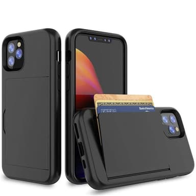iPhone 11 Pro-deksel med kortspor Svart