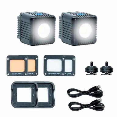 Lume Cube 2.0 Dobbel Pakke Sort