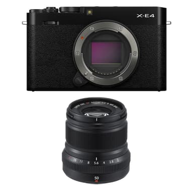 Fujifilm X-E4 XF 50mm f/2.0 R WR Sort
