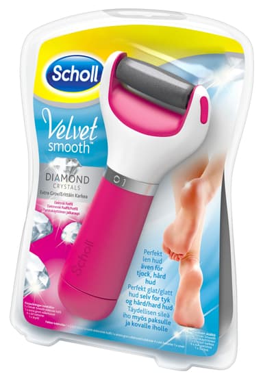 Scholl Velvet Smooth elektronisk fotfil (rosa)