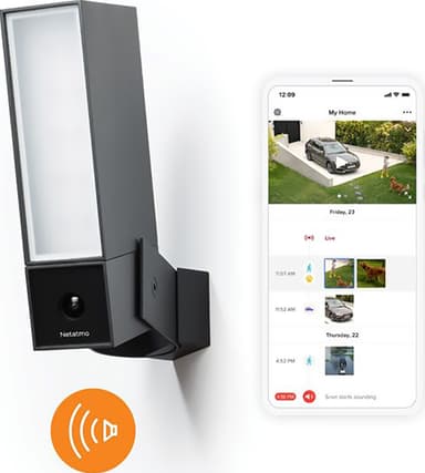Netatmo Smart utendørskamera med sirene NOC01EU