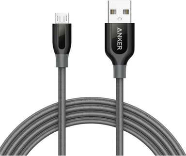 Anker PowerLine+ micro-USB ladekabel (grå)