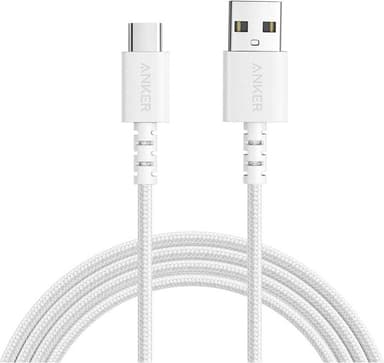 Anker PowerLine Select Plus USB-A til USB-C kabel 1,8 m (hvit)