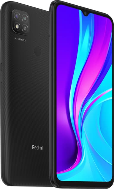 Xiaomi Redmi 9C NFC smarttelefon 3/64GB (midnight gray)