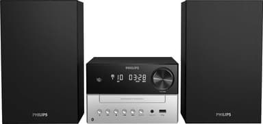 Philips mikromusikkanlegg TAM3205/12 (sort/sølv)