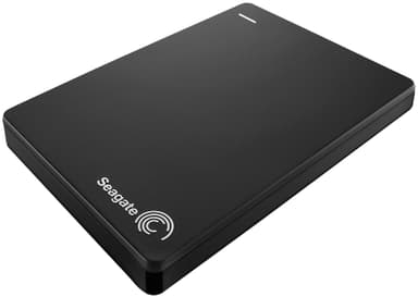 Seagate Slim Backup Plus 2 TB ekstern harddisk (sort)