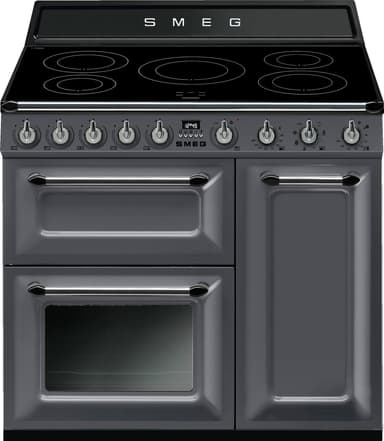 Smeg Victoria induksjonskomfyr TR93IGR (skifergrå)