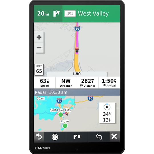 Garmin Dezl LGV1000 GPS til lastebil (sort)