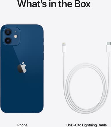iPhone 12 - 5G smarttelefon 256 GB (blå)