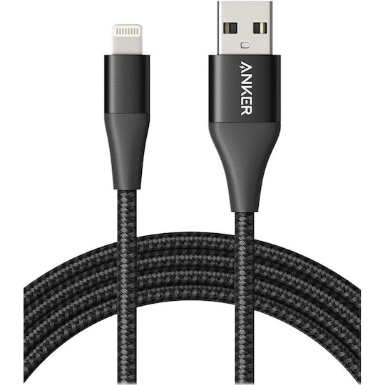 Anker PowerLine Plus USB-A til Lightning-kabel 0,9m (sort)