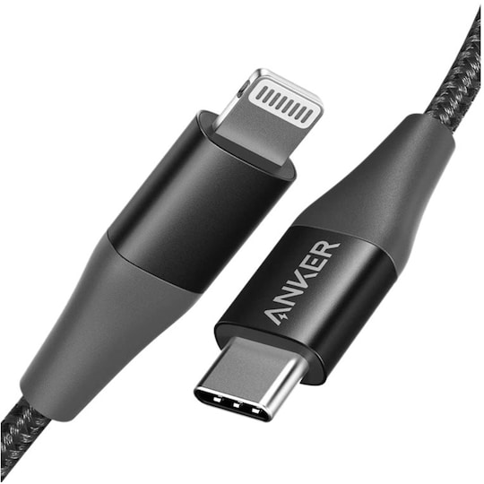 Anker PowerLine Plus USB-C til Lightning-kabel 0,9m (sort)
