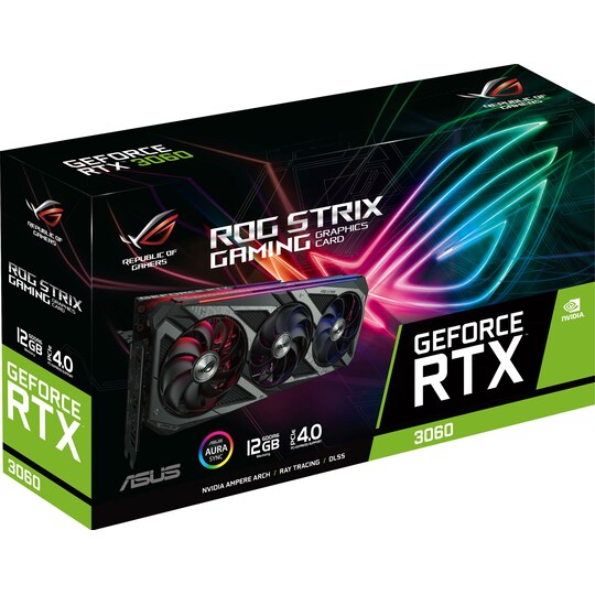 ASUS GeForce RTX 3060 ROG Strix 12GB graphics card