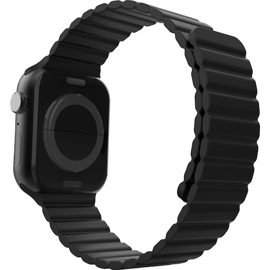 Puro Icon Link sportsreim i silikon til Apple Watch 38-41 mm (sort)