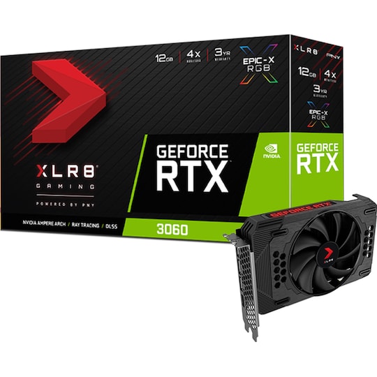 PNY GeForce RTX 3060 12GB XLR8 Gaming REVEL EPIC-X RGB-grafikkort