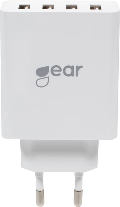 Gear 220V vegglader med 4 uttak 665096