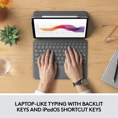Logitech Folio Touch deksel med tastatur til iPad Air (4. generasjon)