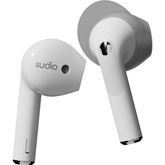 Sudio Nio helt trådløse in-ear hodetelefoner (hvit)