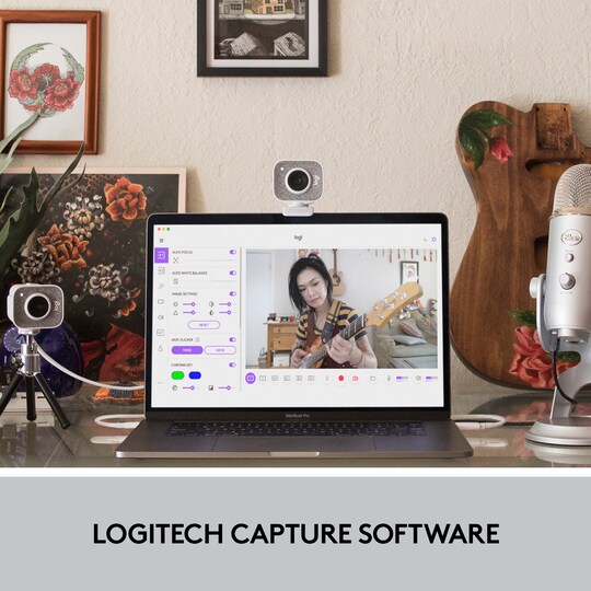 Logitech StreamCam web-kamera (hvit)