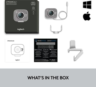 Logitech StreamCam web-kamera (hvit)