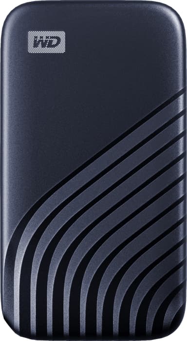 WD My Passport bærbar SSD-disk 500 GB (midnight blue)