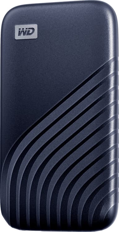 WD My Passport bærbar SSD-disk 500 GB (midnight blue)