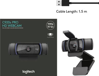 Logitech C920s Pro HD webkamera