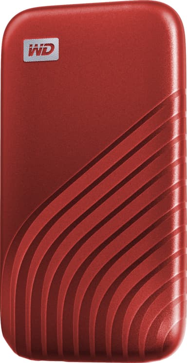 WD My Passport bærbar SSD-disk 500 GB (rød)