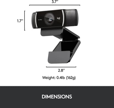 Logitech C922 Pro Stream webkamera Full HD 1080p stativ