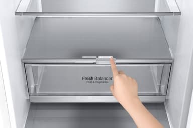 LG kombiskap GBB92SWBAN (hvit)