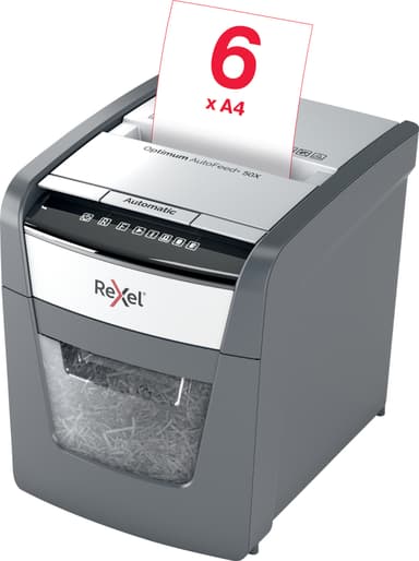 Rexel Optimum AutoFeed+ 50X makulator med krysskutting
