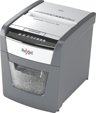 Rexel Optimum AutoFeed+ 50X makulator med krysskutting