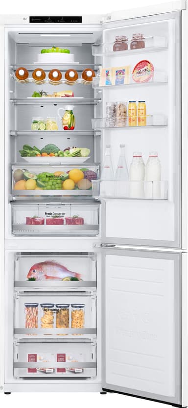 LG kombiskap GBB92SWBAN (hvit)