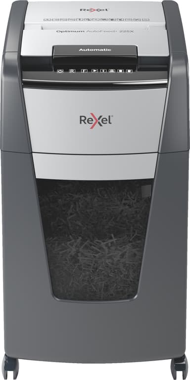 Rexel Optimum AutoFeed+ 225X makulator med krysskutting