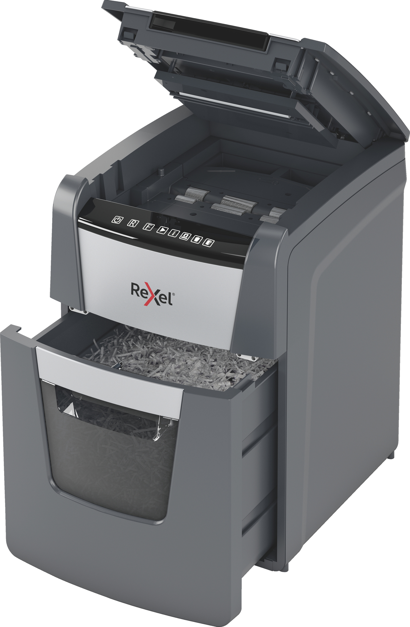Rexel Optimum AutoFeed+ 100X makulator med krysskutting