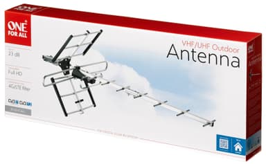 All For One utendørs Yagi-antenne med forsterker SV9357 All For One utendørs Yagi-antenne med forsterker SV9357
