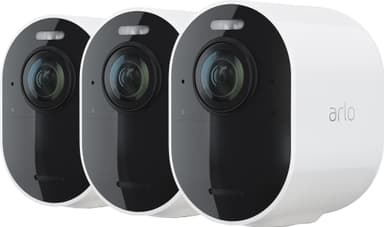 Arlo Ultra 2 4K trådløst sikkerhetskamera (3-pakning, hvit)