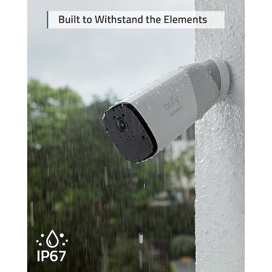 Eufy Cam 2 Pro 2-pakk+Eufy Security HomeBase 2 smart overvåkningssett