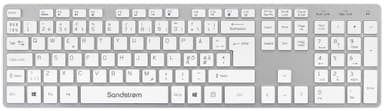 Sandstrøm trådløst tastatur (hvit/grå)