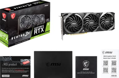 MSI GeForce RTX3060Ti VENTUS 3X OC 8GB-grafikkort